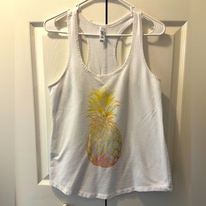 Women’s Large Pineapple Racerback Tank Top